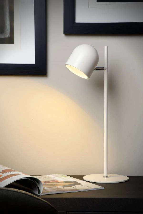 Lucide SKANSKA - Lampe de bureau - LED Dim. - 1x5W 3000K - Blanc - ambiance 1